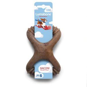 Comprar lumabone bacon flavor dental chew small -- 1 toy preço no brasil chew toys dog pet health suplementos em oferta toys suplemento importado loja 35 online promoção -