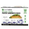 Comprar lunchskins recyclable + sealable paper sandwich bags - navy sharks -- 50 bags preço no brasil antioxidants astaxanthin suplementos em oferta vitamins & supplements suplemento importado loja 3 online promoção -