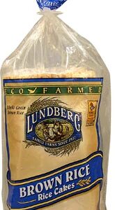 Biscoito de Arroz Integral Lundberg Levemente Salgado 241g - Opção Saudável