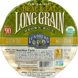 Comprar lundberg organic heat & eat long grain brown rice bowl -- 7. 4 oz preço no brasil food & beverages rice rice & grains rice blends suplementos em oferta suplemento importado loja 81 online promoção -