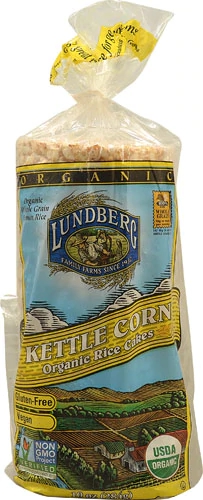 Biscoitos de Arroz Orgânicos Lundberg Kettlecorn - 283g