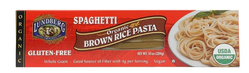 Macarrão Espaguete de Arroz Integral Orgânico Lundberg - 283g