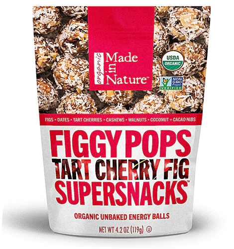 Made In Nature Figgy Pops Supersnack Tâmara e Cereja Orgânica 119g