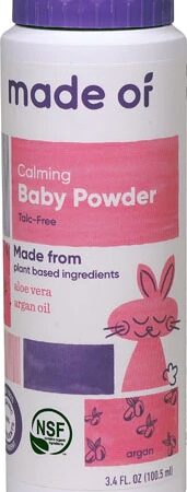 Comprar made of organic calming baby powder -- 3. 4 fl oz preço no brasil babies & kids baby bath & skin care baby powder skin care suplementos em oferta suplemento importado loja 9 online promoção -