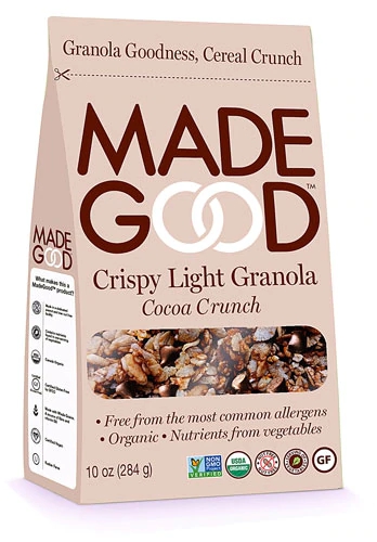 Granola Crispy Light Cacau MadeGood 283g - Opção Saudável e Deliciosa