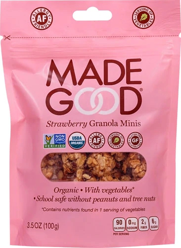 MadeGood Granola Minis Morango - 99g: Energia e Nutrição Deliciosa