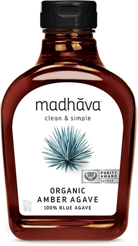 Adoçante Orgânico Madhava Blue Agave Âmbar - 666g | Alternativa Natural ao Açúcar