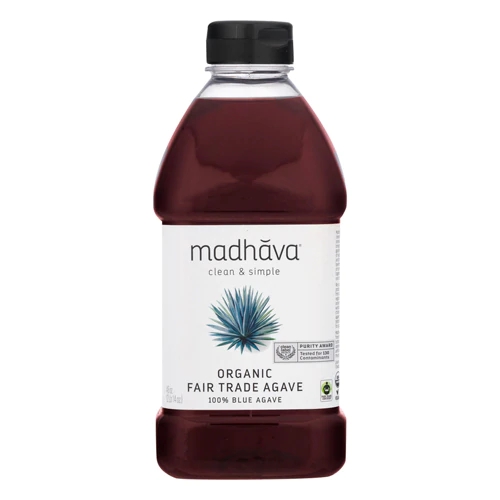Adoçante Natural Madhava Agave Orgânico Cru Fair Trade 1.3kg (46 oz)