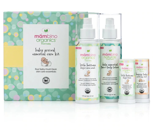 Kit Essencial de Cuidados para Recém-Nascidos Mambino Organics Fresh Baby - 1 Kit Premium