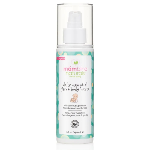 Loção Facial e Corporal Diária Mambino Organics Fresh Baby com Coco e Prímula 147ml - Bebês 0+