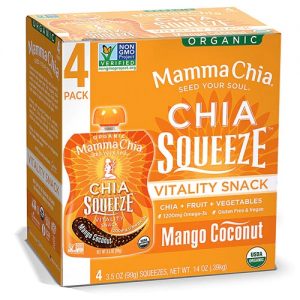 Comprar mamma chia organic chia squeeze™ vitality snack mango coconut -- 4 pouches preço no brasil chia seed food & beverages seeds suplementos em oferta suplemento importado loja 49 online promoção - 7 de julho de 2022