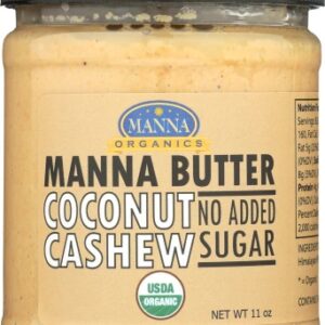 Manteiga de Coco e Castanha Manna Orgânica Sem Açúcar Adicionado 311g