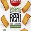Comprar mary's gone crackers organic real thin crackers gluten free garlic rosemary -- 5 oz preço no brasil crackers food & beverages snacks suplementos em oferta suplemento importado loja 1 online promoção -
