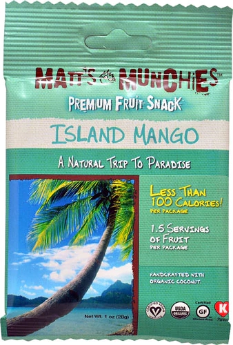 Matt's Munchies Snack de Fruta Ilha Manga 28g - Leve Sabor Tropical