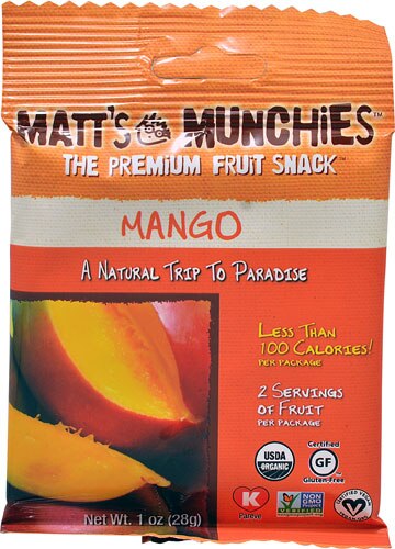 Snack de Fruta Manga Matt's Munchies Premium - 28g: Sabor Tropical e Nutrição Essencial