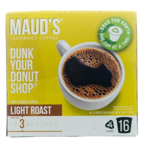 Café Maud's Dunk Your Donut Shop Torra Clara - 16 Cápsulas (256g)
