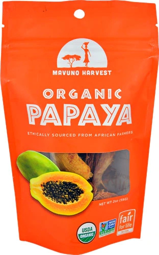 Mavuno Harvest Mamão Orgânico Desidratado 56g - Puro Sabor e Nutrição