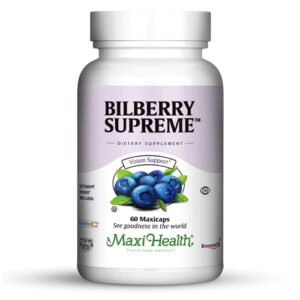 Comprar maxi health kosher bilberry supreme™ -- 60 capsules preço no brasil eye health eye, ear, nasal & oral care suplementos em oferta vitamins & supplements suplemento importado loja 77 online promoção -