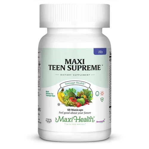 Maxi Health Kosher Maxi Teen Supreme - 60 Maxi Caps: Nutrição Completa para Adolescentes