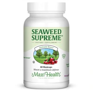 Comprar maxi health kosher seaweed supreme™ -- 60 maxicaps preço no brasil herbs & botanicals immune support seaweed suplementos em oferta suplemento importado loja 1 online promoção -