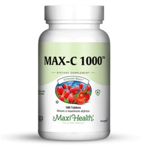 Maxi Health Max-C 1000 com Bioflavonoides - 1000mg - 100 Comprimidos