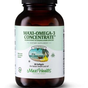 Maxi Health Maxi Omega-3™ Concentrate 90 MaxiGels - Saúde Cardiovascular e Cerebral