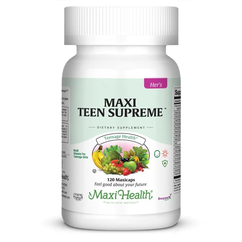 Maxi Teen Supreme HERS Maxi Health - 120 Cápsulas: Nutrição Completa para Jovens Mulheres