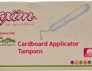 Absorventes Internos de Algodão Orgânico Maxim Hygiene Super com Aplicador de Papelão - 14 Unidades