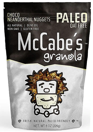 McCabe's Granola Choco Neanderthal Nuggets Paleo Sem Glúten - 227g