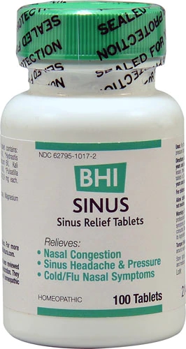 MediNatura BHI Sinus Medicamento Homeopático 100 Comprimidos - Alívio Natural para Congestão Nasal