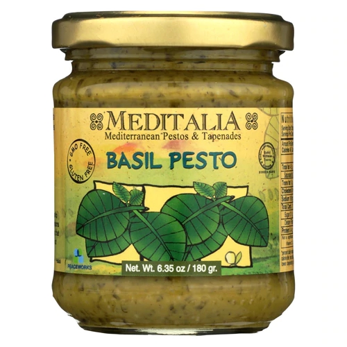 Pesto de Manjericão Meditalia - 180g: Sabor Autêntico e Frescor Italiano para Sua Cozinha