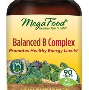 MegaFood Balanced B Complex 90 Comprimidos - Energia e Bem-Estar Completo