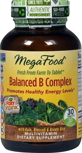MegaFood Balanced B Complex 30 Comprimidos: Energia e Bem-Estar Essenciais