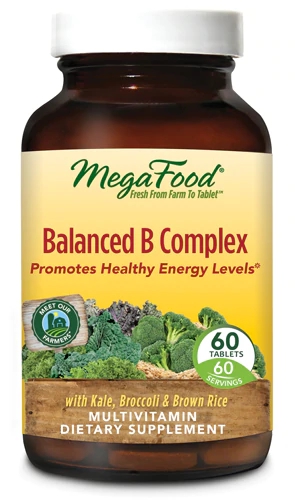 MegaFood Complexo B Balanceado 60 Tablets - Energia e Vitalidade Essenciais