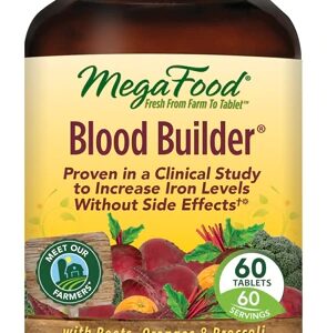 MegaFood Blood Builder® - Suplemento de Ferro e Vitaminas Essenciais - 60 Tablets