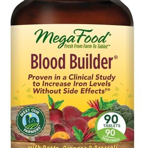 MegaFood Blood Builder Ferro 90 Tablets - Suporte Essencial para Energia