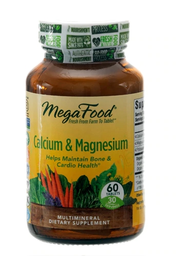 MegaFood Cálcio e Magnésio - 60 Comprimidos: Essencial para Ossos e Bem-Estar