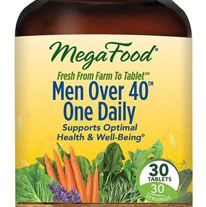 MegaFood Men Over 40 One Daily Multivitamínico 30 Comprimidos - Energia e Vitalidade Masculina