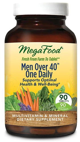 MegaFood Men Over 40™ One Daily® - 90 Comprimidos: Nutrição Completa para Homens Acima dos 40