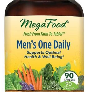 MegaFood Men's One Daily Multivitamínico Masculino - 90 Tabletes