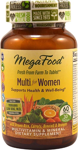 MegaFood Multi for Women - 60 Comprimidos: Energia e Vitalidade Feminina