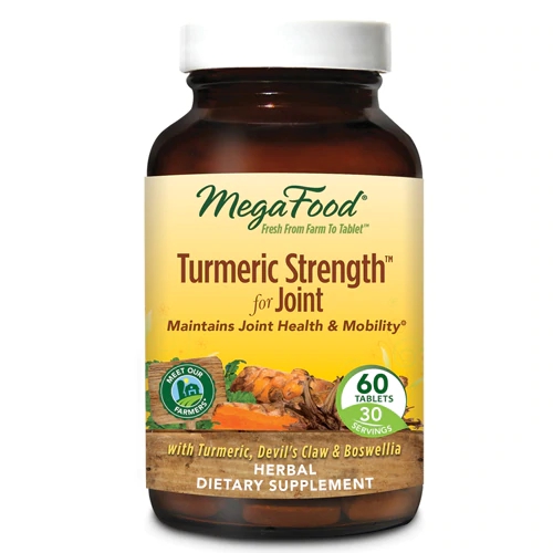 MegaFood Turmeric Strength Joint Support - 60 Comprimidos - Saúde das Articulações