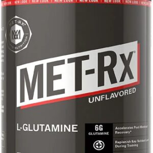 MET-Rx L-Glutamina em Pó Sem Sabor 400g - Recuperação Muscular e Imunidade