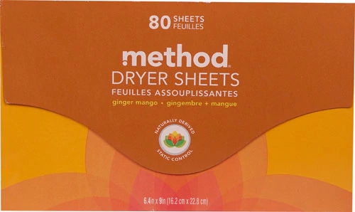 Folhas para Secadora Method Gengibre Manga - 80 Folhas (170g)