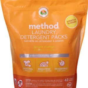 Lava Roupas em Cápsulas Method Gengibre Manga 42 Lavagens - 700g