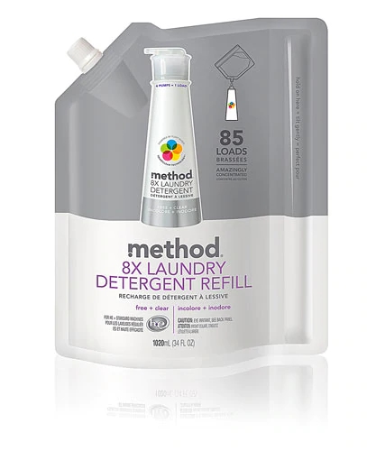 Detergente Líquido Method Refil Neutro - 1035ml - Limpeza Profunda e Cuidado