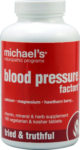 Michael's Naturopathic Blood Pressure Factors - 180 Comprimidos Vegetarianos