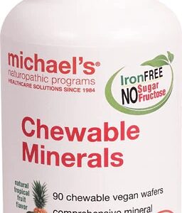 Michael's Naturopathic Programs Minerais Mastigáveis Sabor Frutas Tropicais Naturais - 90 Tabletes Mastigáveis Veganos