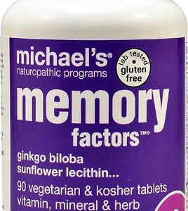 Michael's Naturopathic Programs Memory Factors™ -- 90 Vegetarian & Kosher Tablets