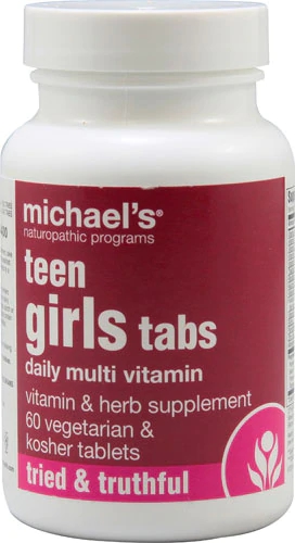Michael's Naturopathic Teen Girl's Tabs Multivitamínico Vegetariano 60 Comprimidos